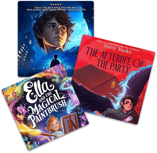 Book covers collage